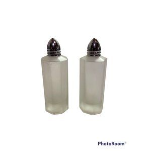 Vintage IW Rice Frosted Salt & Pepper Shaker Set